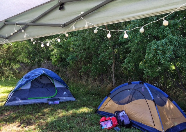 The not-so-hidden camping spot next to Firefly Music Festival